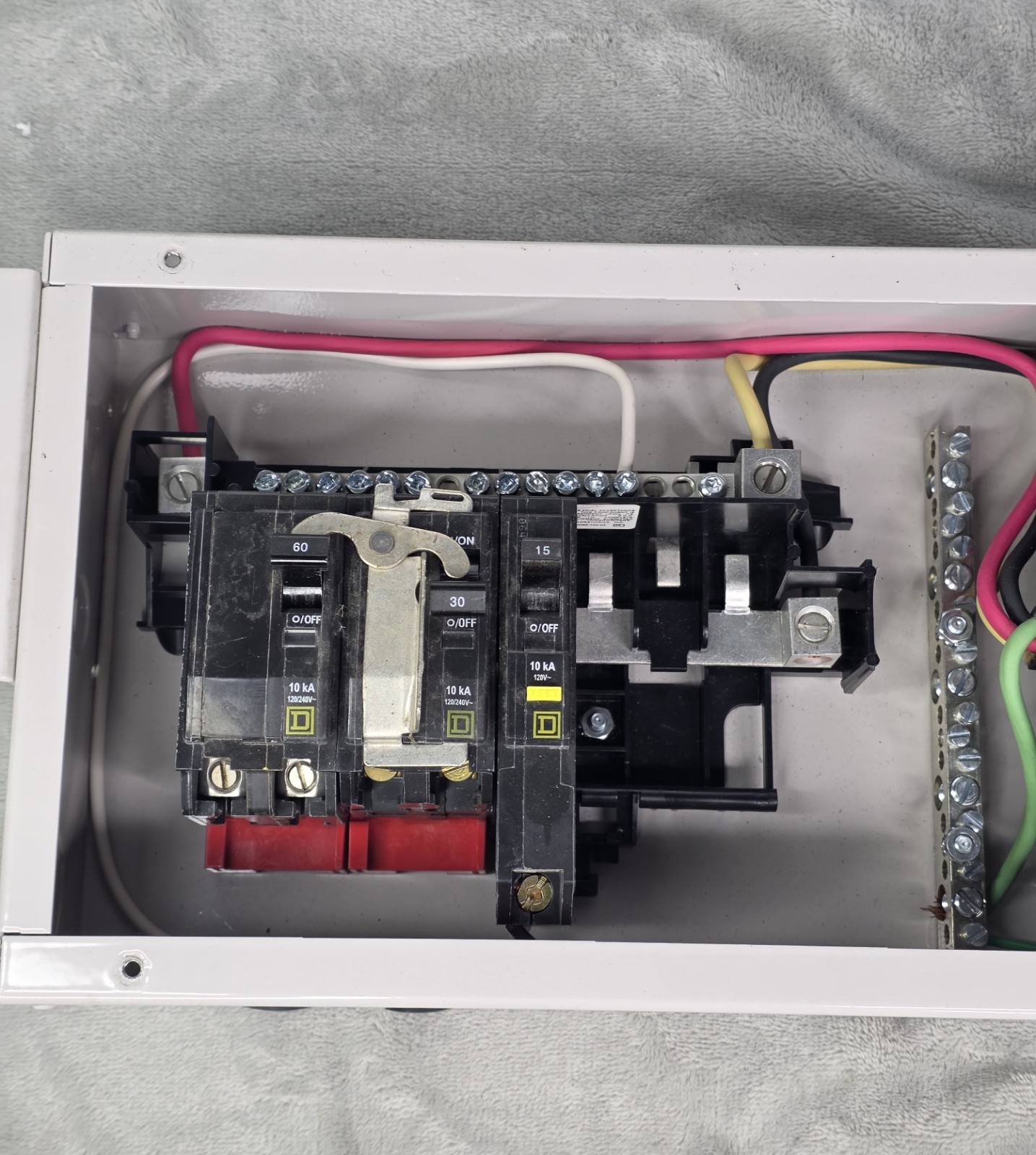 Purcell 60A Generator Transfer Switch Panel w/ Square D QO Breakers & Surge