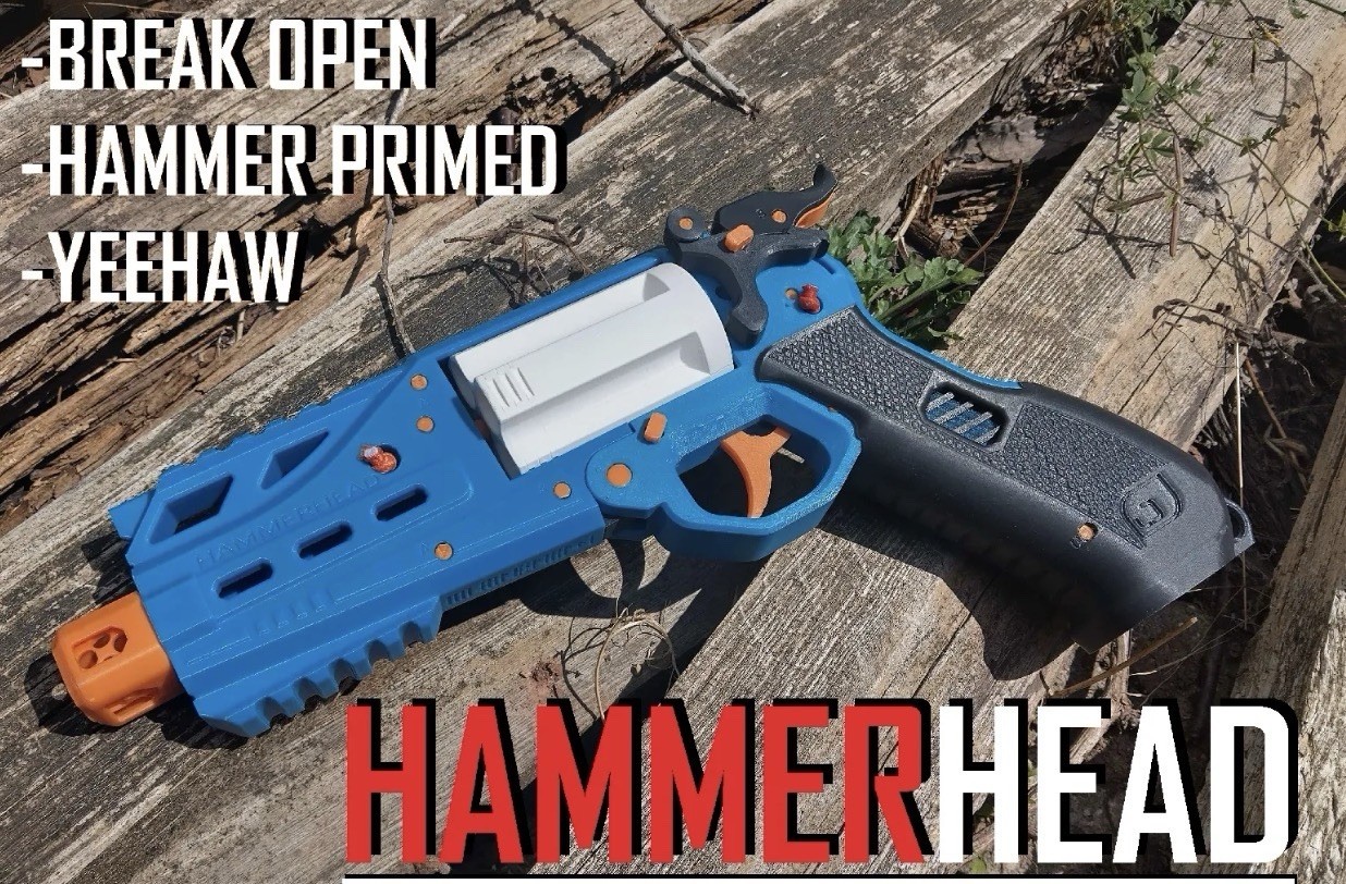 Leedle Dynamics Hammerhead Foam Dart Nerf Blaster | FULLY ASSEMBLED (read desc.)