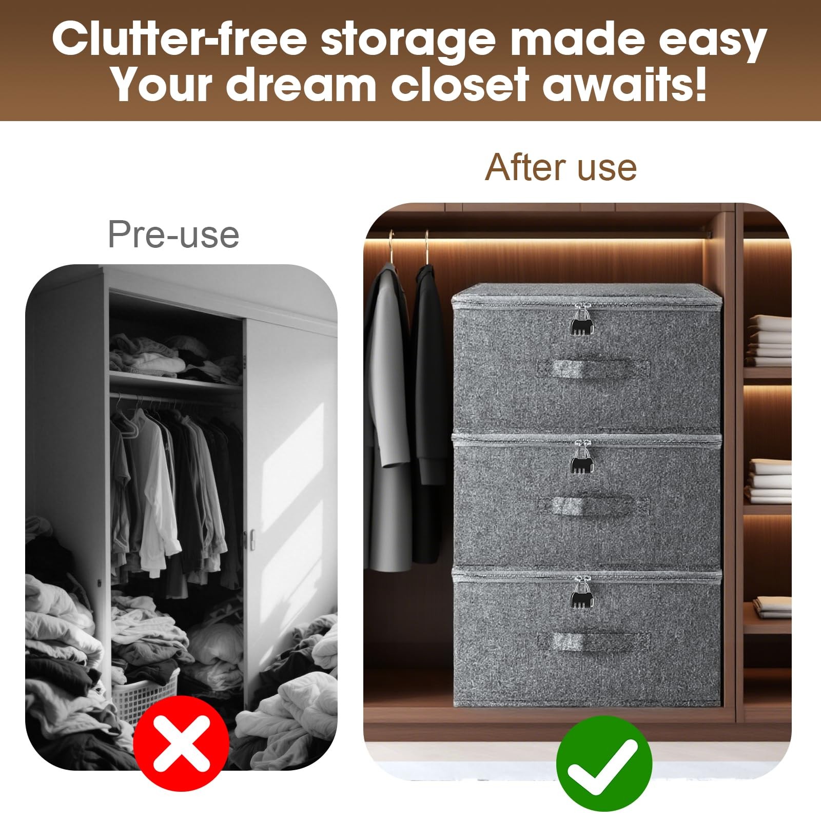 Lockable Storage Box, Organizer Bag Bins Case, Box with Lock, Boxes Storage, ...
