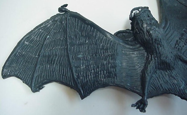 Rubber Black Spider 17" 1970s Bat Vintage
