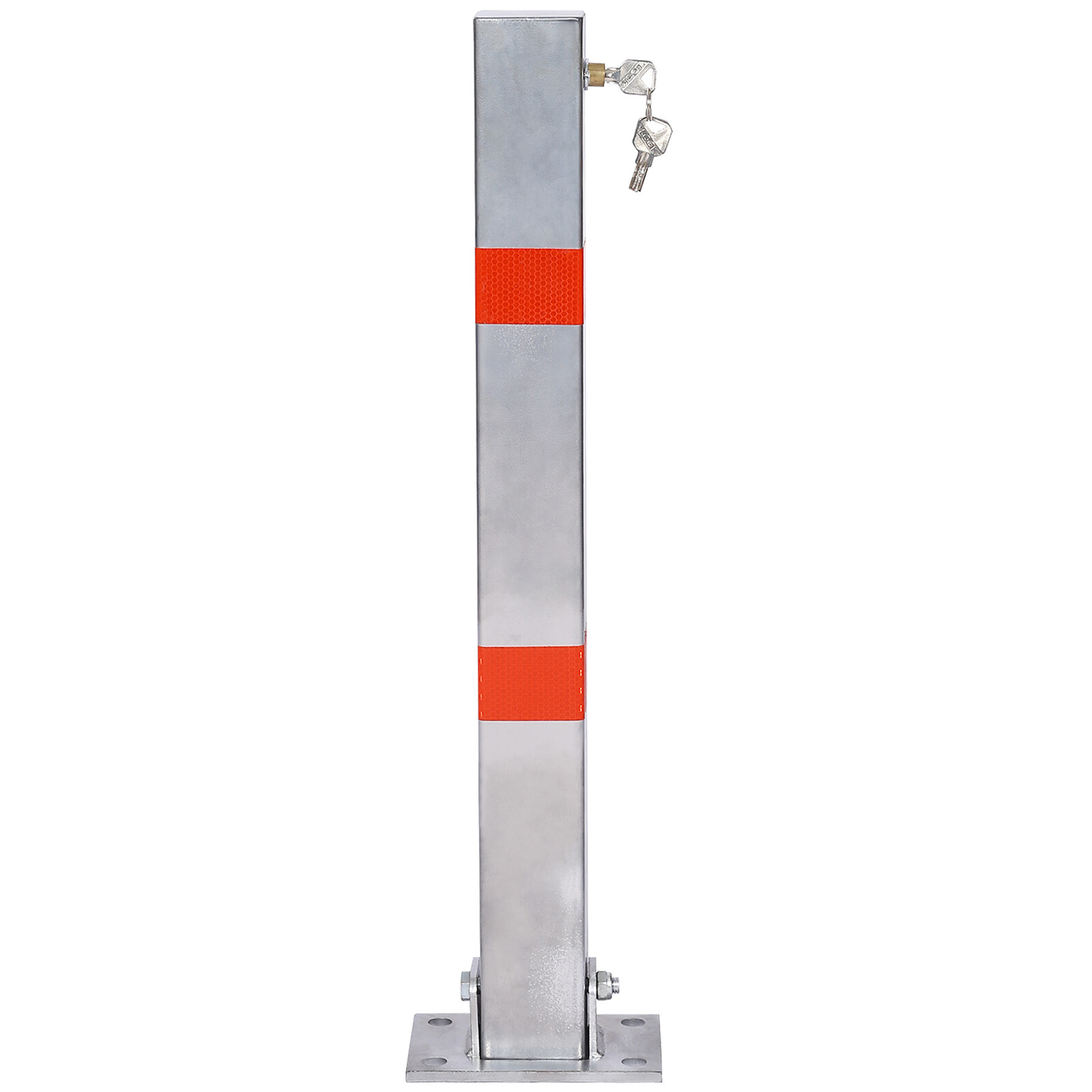 Square Heavy Duty Foldable Bolt Down Security Parking Post Bollard Driveway