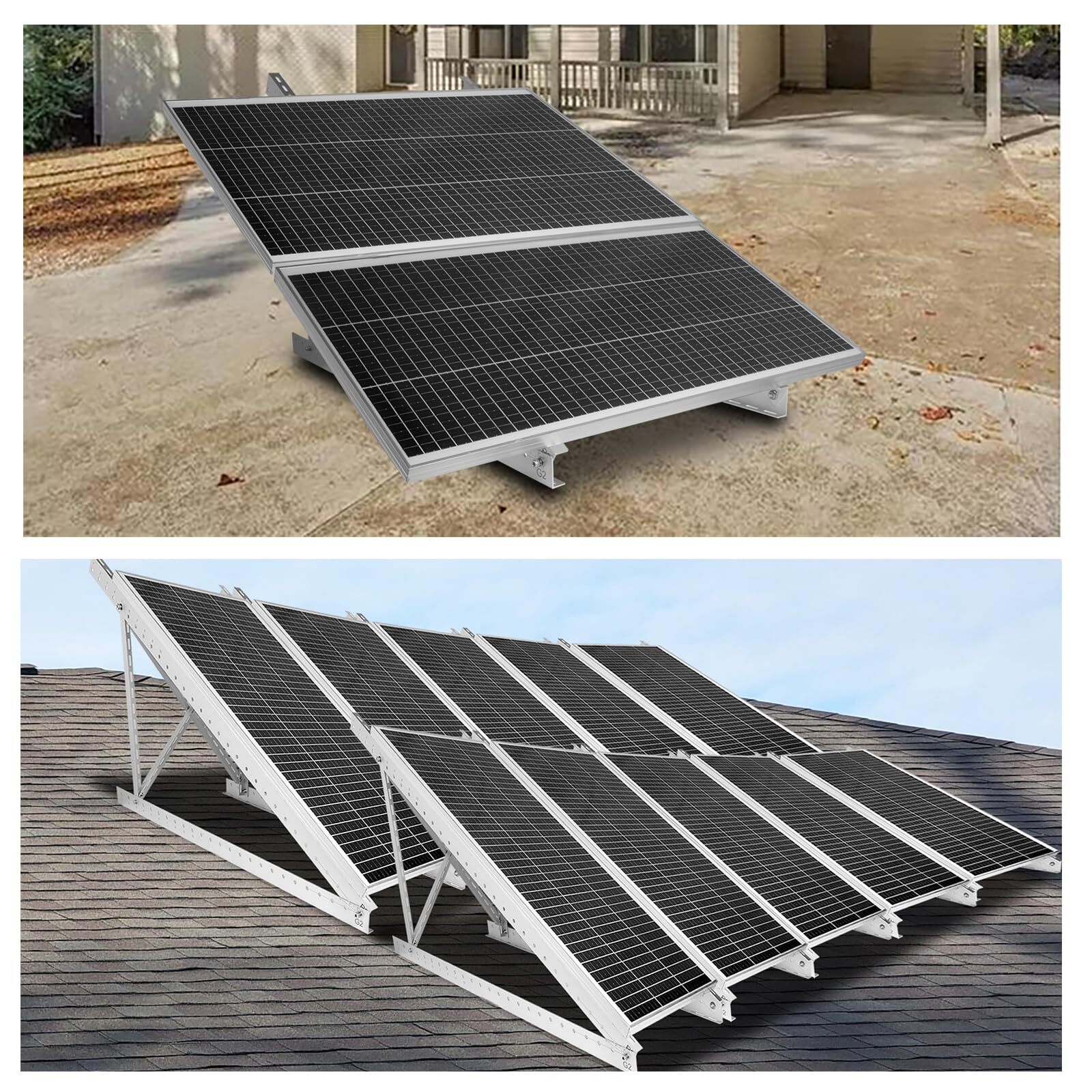 45in Adjustable Solar Panel Mount Brackets for 100-400 Watt Solar Panel,with ...