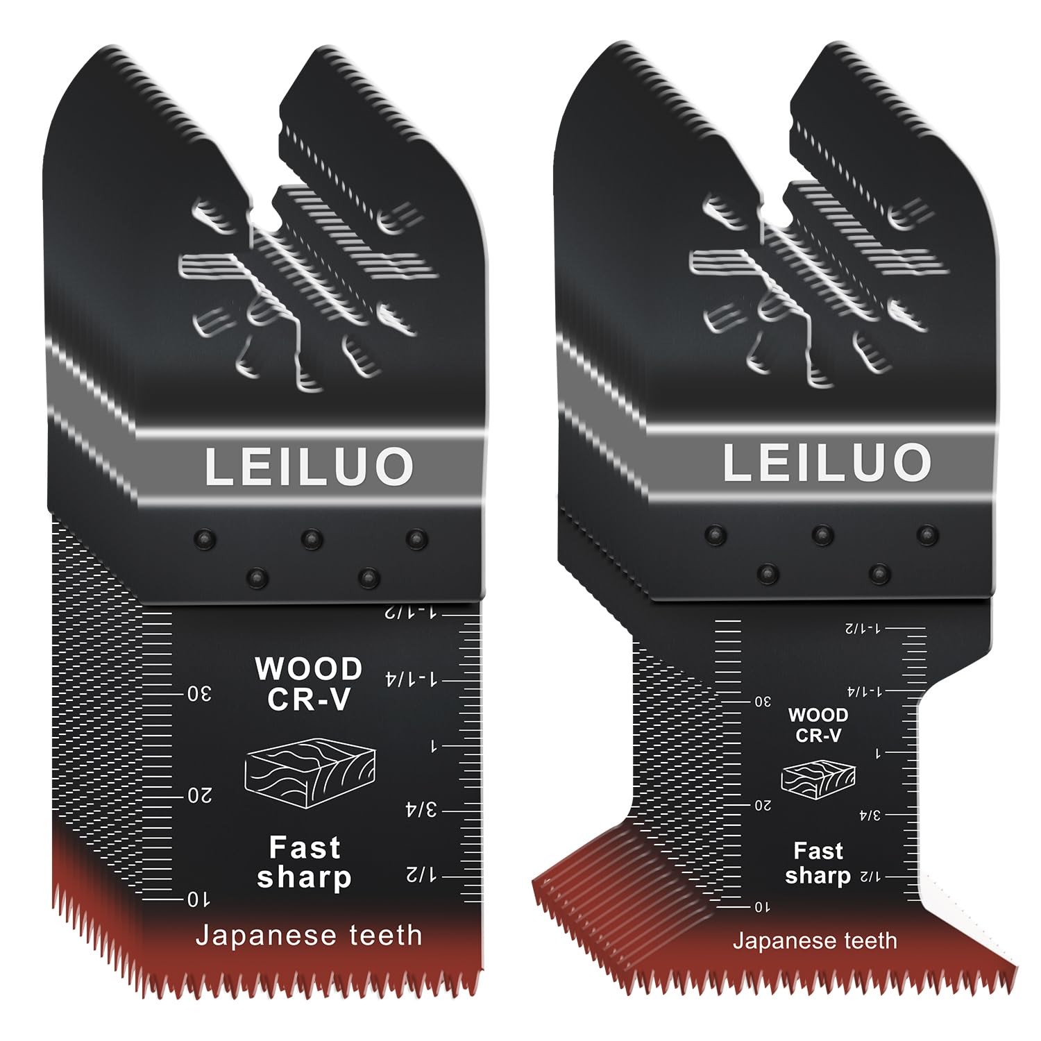 LEILUO 50 Pcs Multitool Blades Japanese Teeth Fast Cutting JP-50, Black