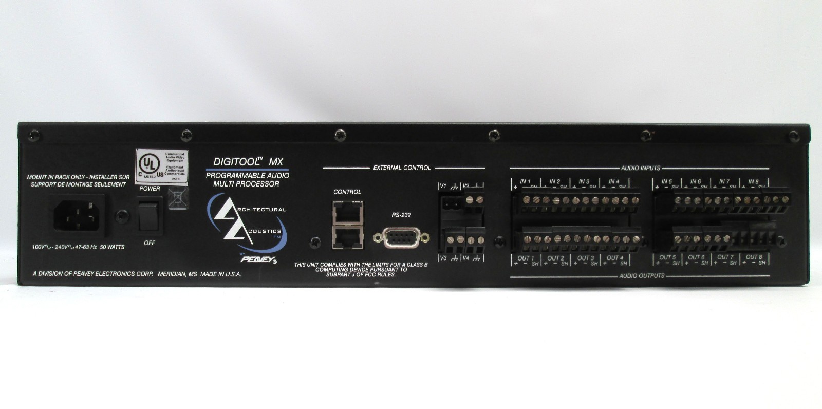 Architectural Acoustics Digitool MX Programmable Audio Processor Control System