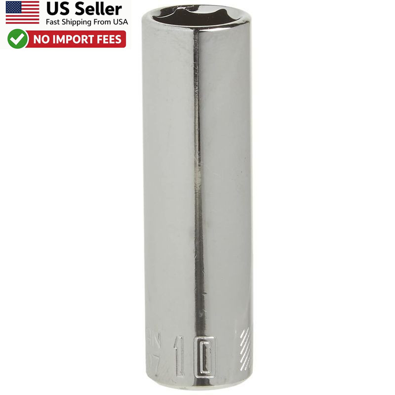 CRAFTSMAN 10mm 1/4" Drive 6-Point Metric Deep Socket CMMT44407 FROM USA