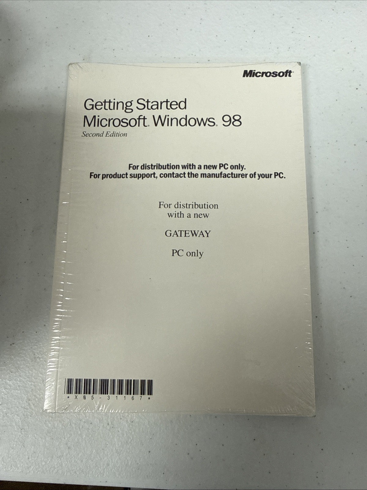 Gateway Operating System Backup CD Ver 98.1 Sealed With Booklet Brand New