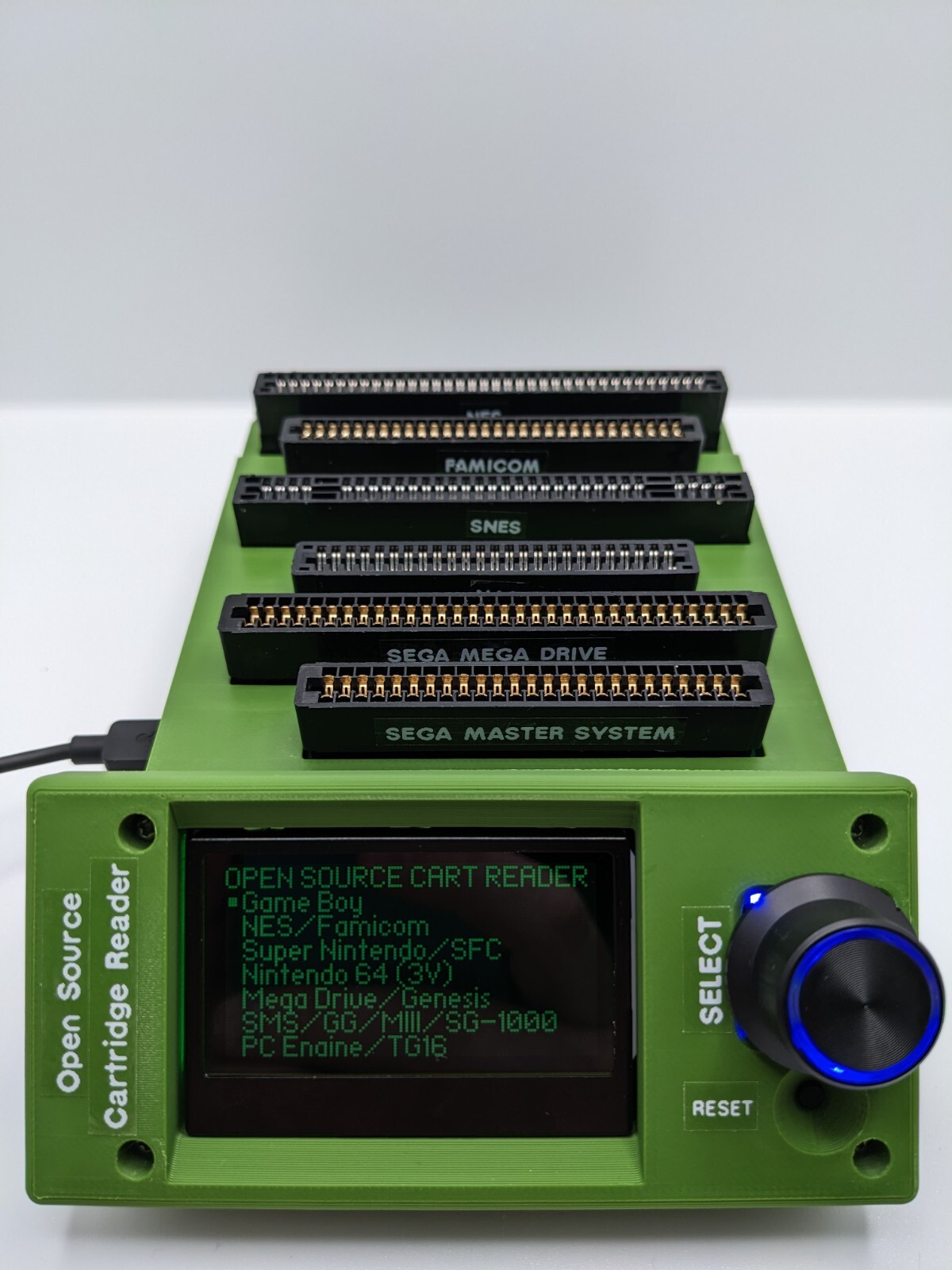 Open Source Cartridge Reader (Sanni cart reader HW5 Rev5) vSelect+RTC