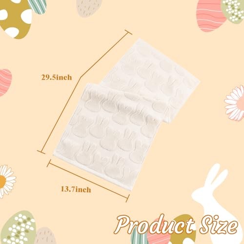 Quera 2 Pack Easter Hand Towels Beige Rabbit Bunny Spring Bathroom Easter 1