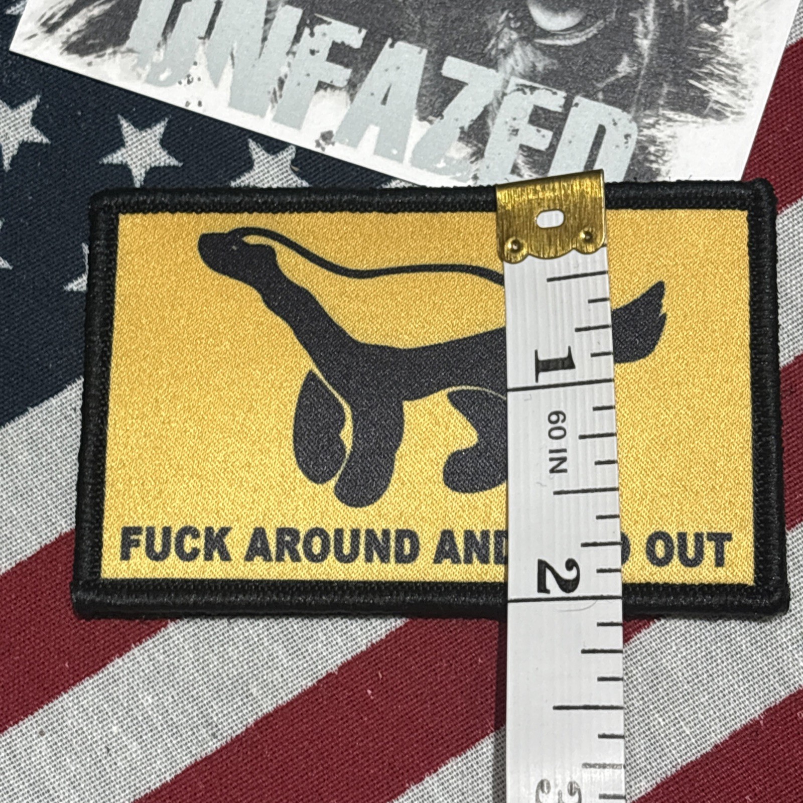 Honey Badger FAFO Patch Hook & loop High Quality 2x3”
