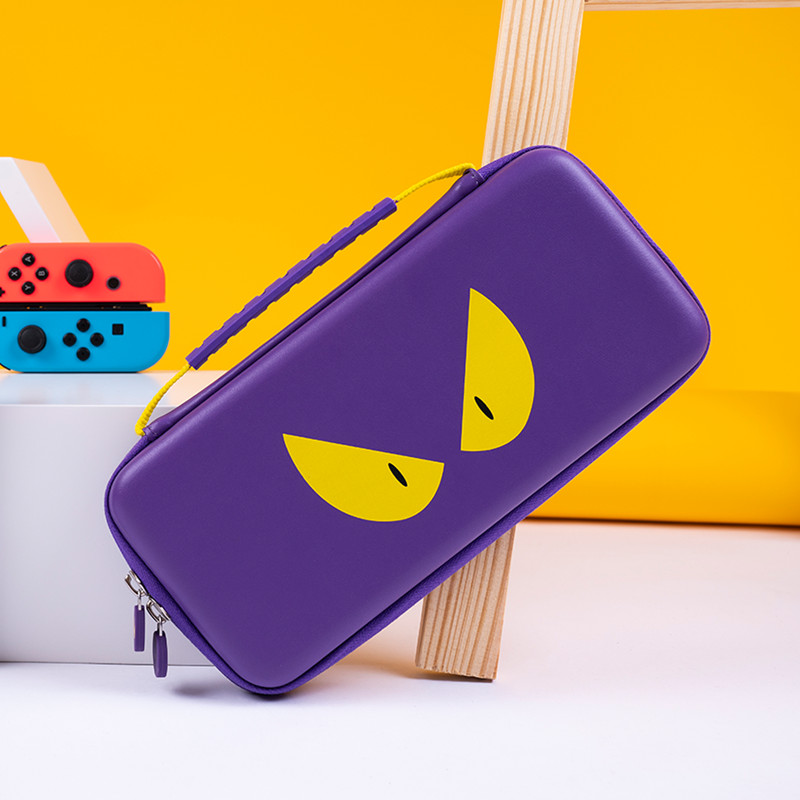 Travel Protective Case for Nintendo Switch OLED Consoles & Joy Con Purple Devil