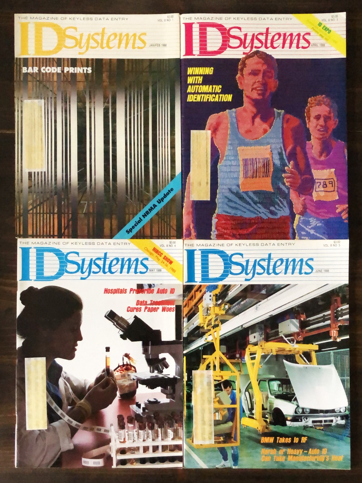 ID Systems Magazine 1988, Lot 0f 9
