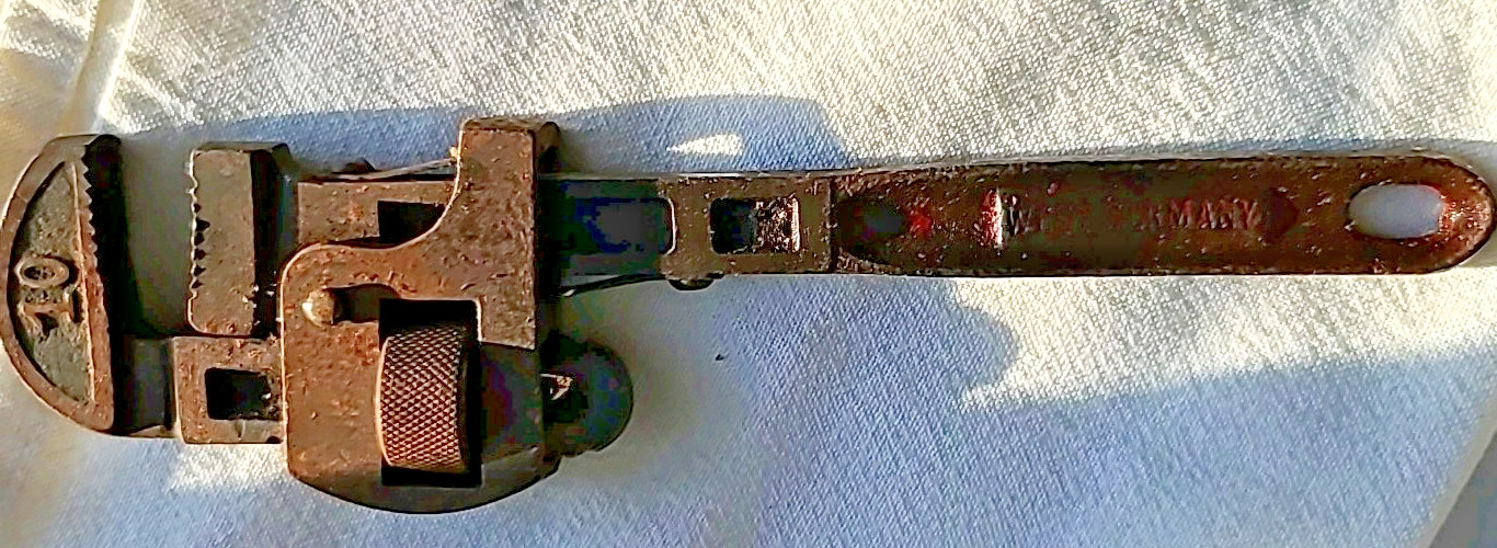 Vintage  10" Pipe Wrench -  Made in West Germany.