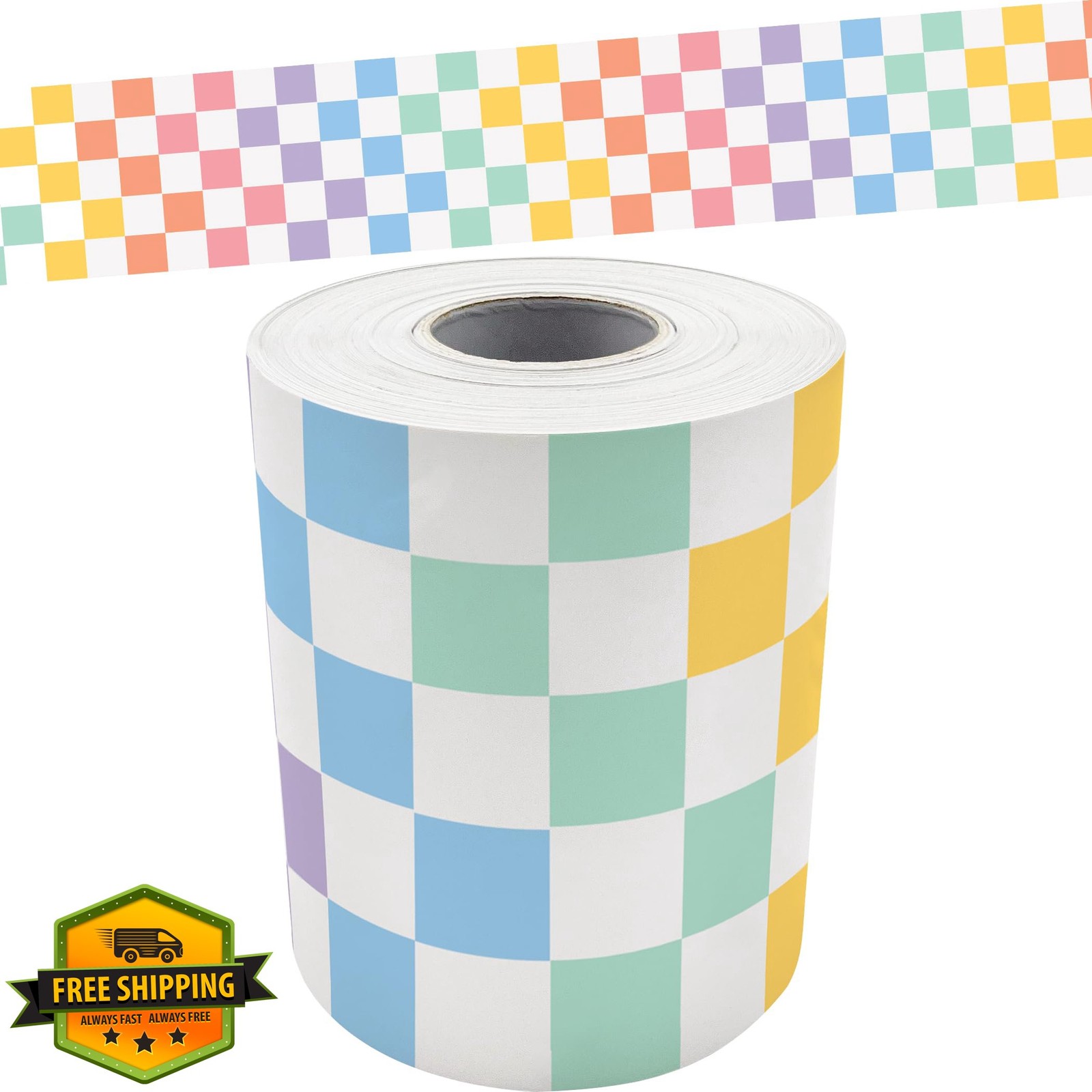 Teacher Resources Checkers Border Trim 50ft Bulletin Board