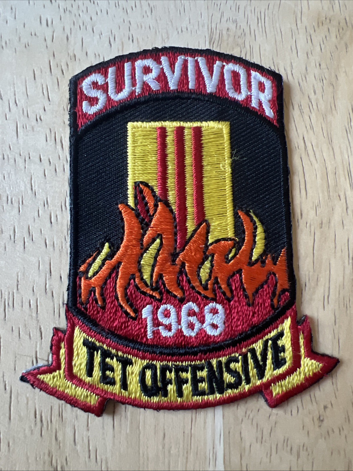 Veterans Commemorative 1968 TET Offensive Survivor Vietnam Patch