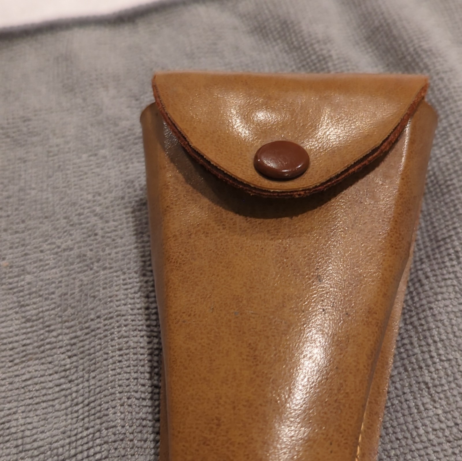 Vintage Brookstone Abney Level with leather sheath