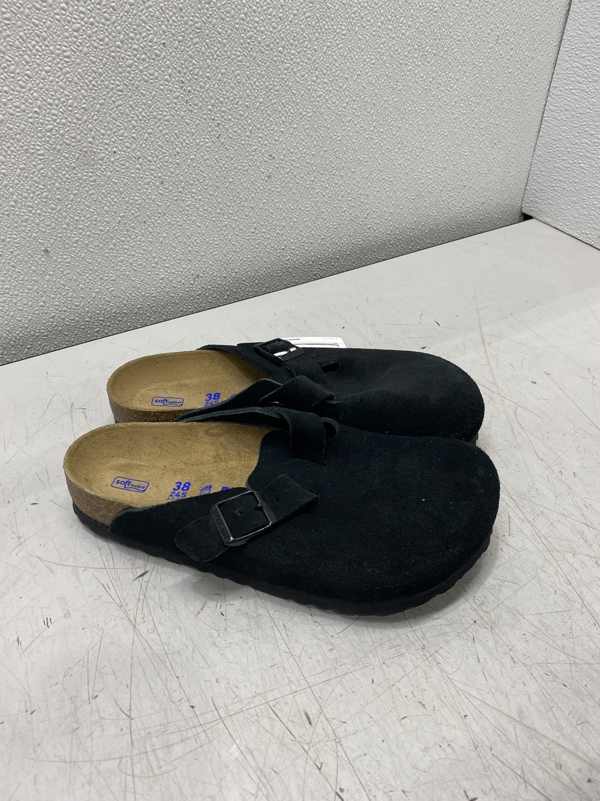 Birkenstock Boston Soft Footbed Black Clogs Women's Size 7