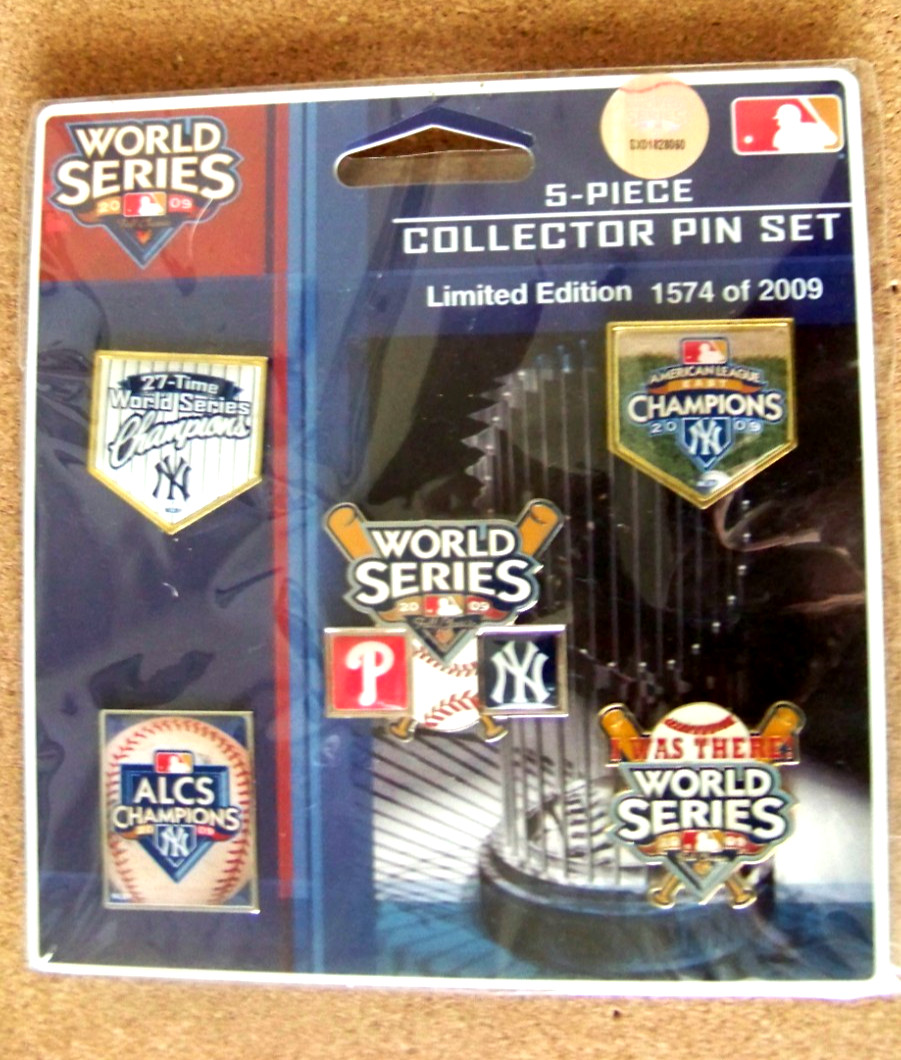 2009 New York Yankees pin set World Series Champs NY MLB