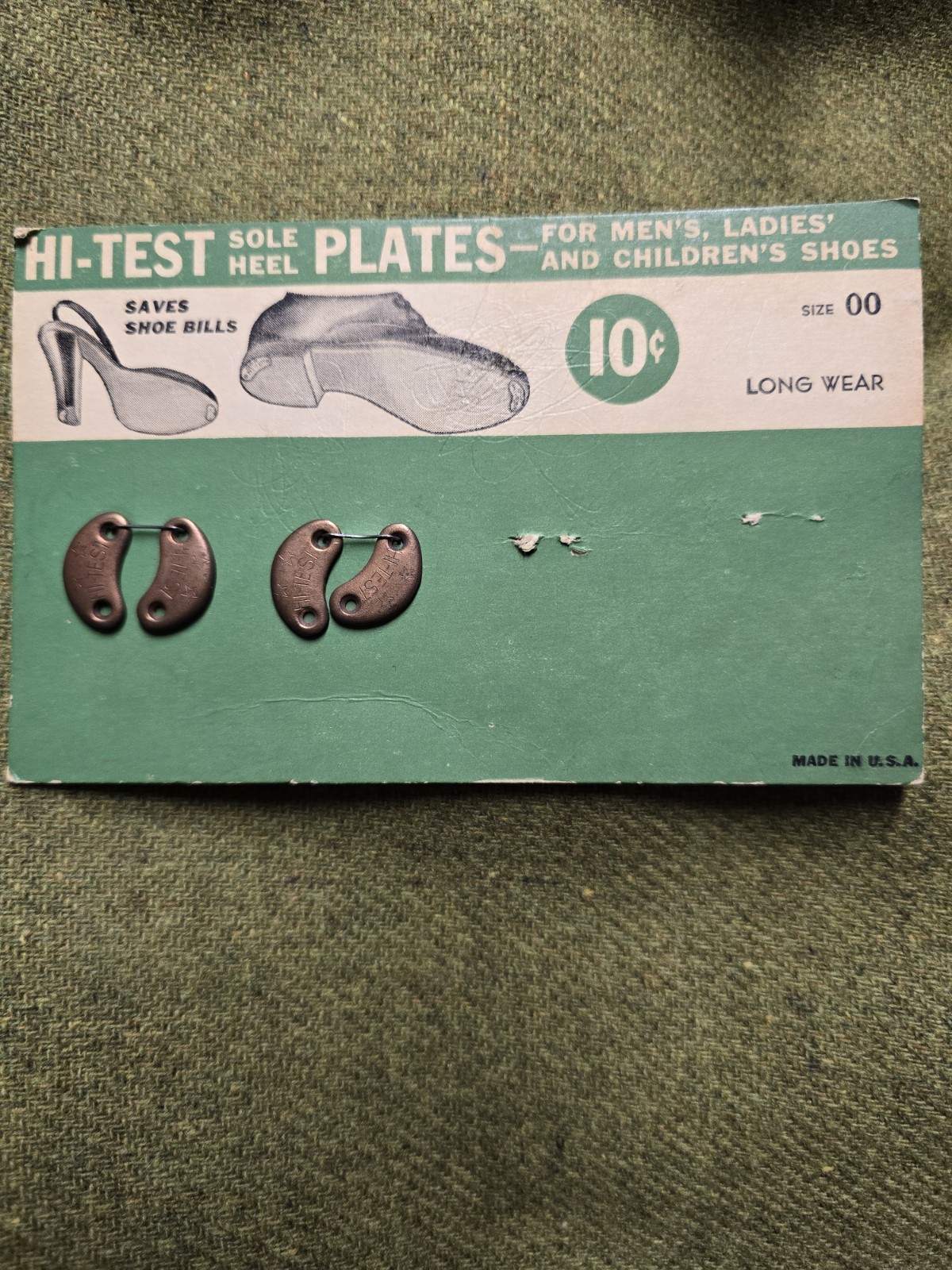 Vintage Pair Sole Heel Plates For Shoes