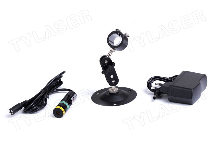 Focusable D18X65mm 520nm Direct Green Dot Laser Module with Adapter&Bracket