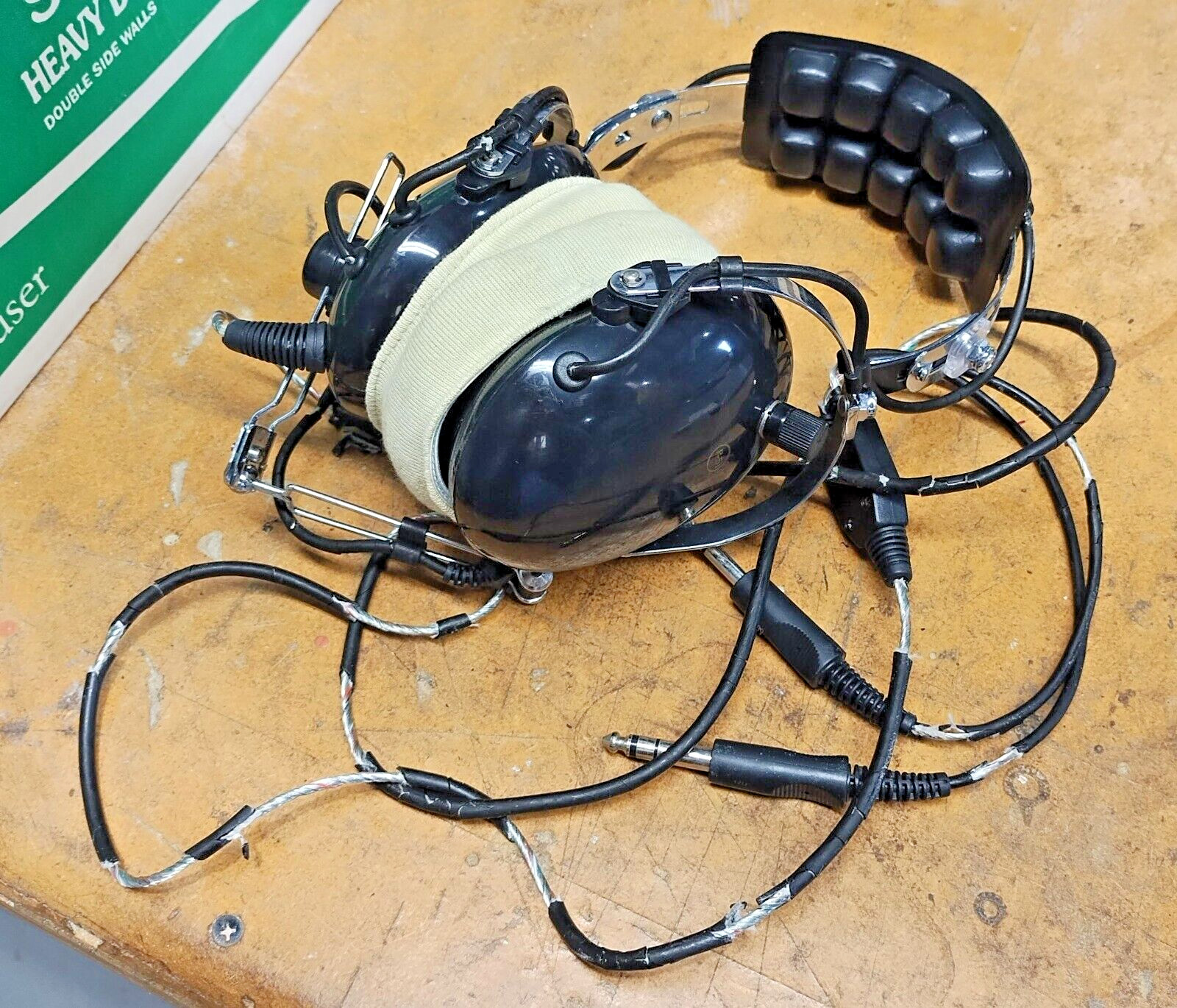 Vintage Aviation Headset, Model P-51, Needs New Cable Insulation