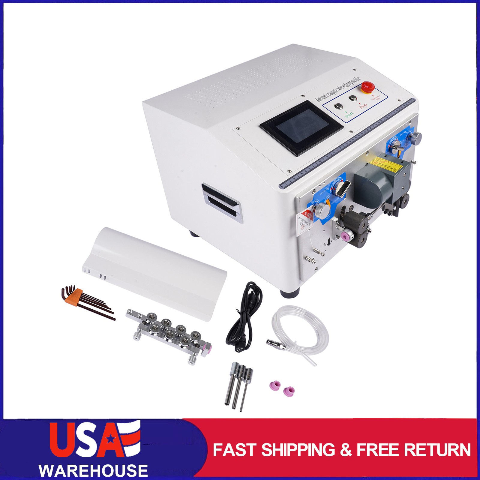 110V Automatic Wire Stripping Machine Computer Wire Peeling and Cutting Machine