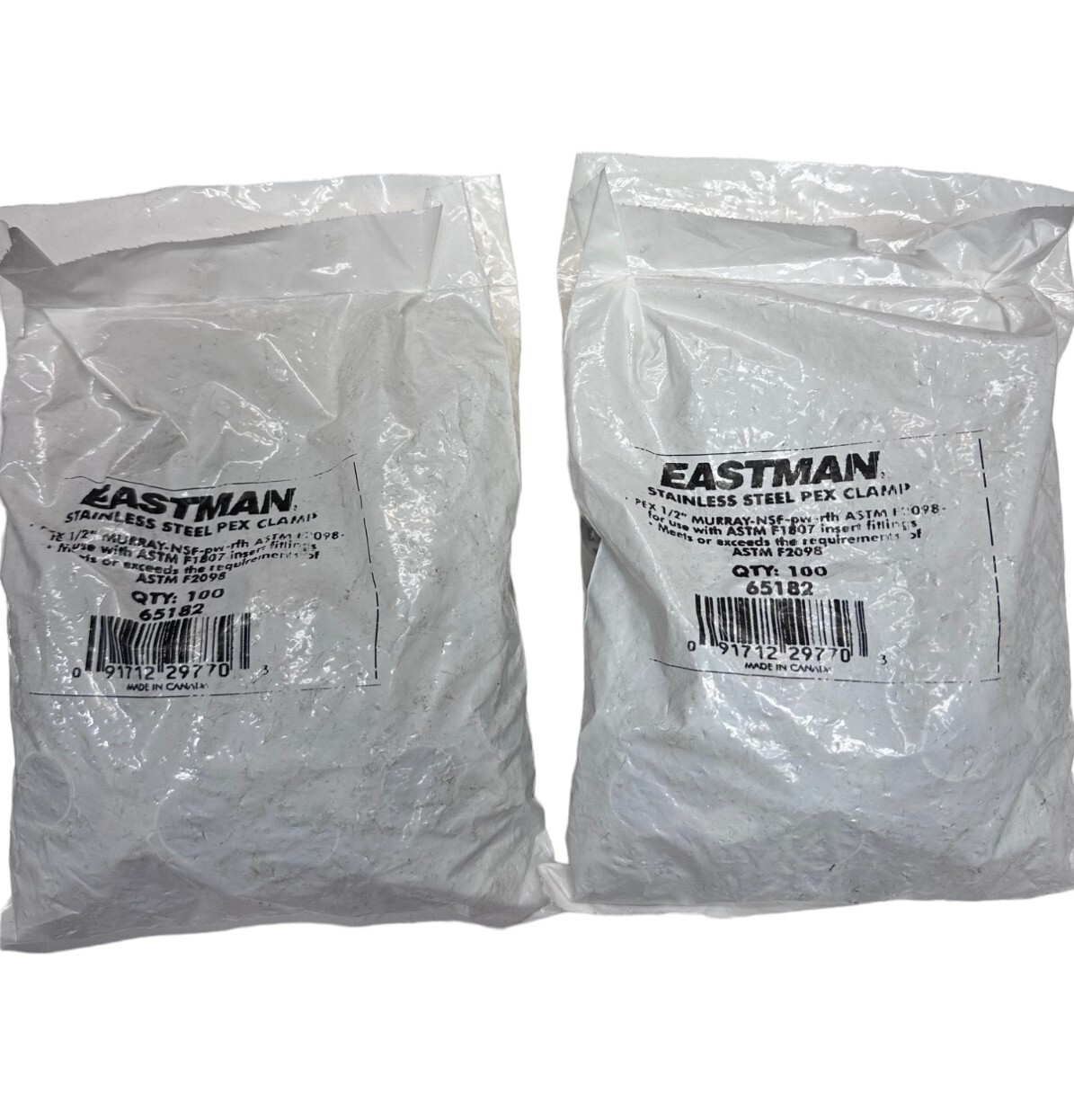 Eastman 65182, 100-Pk Stainless Steel Pex Clamp (LOT OF 2 PACK)🔥Fast Shipping🔥