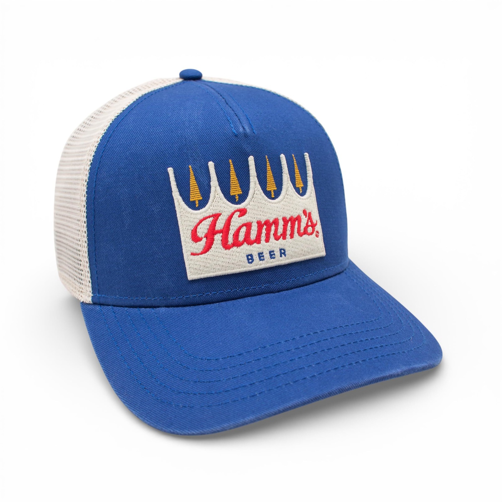 AMERICAN NEEDLE Hamm's Beer Valin Adjustable Snapback Trucker Baseball Hat, Ivor