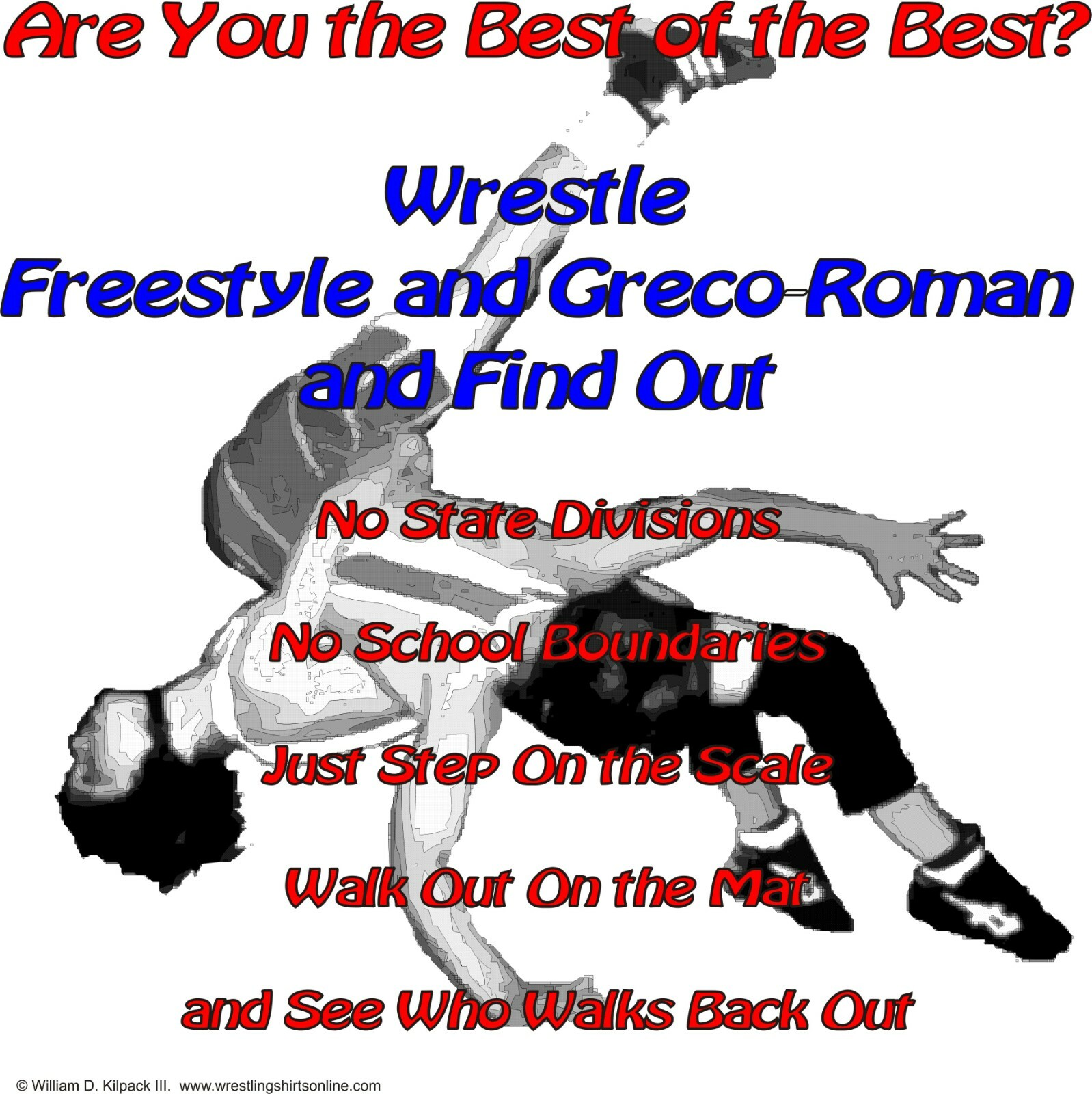 Best of the Best Freestyle & Greco-Roman Wrestling T-Shirt