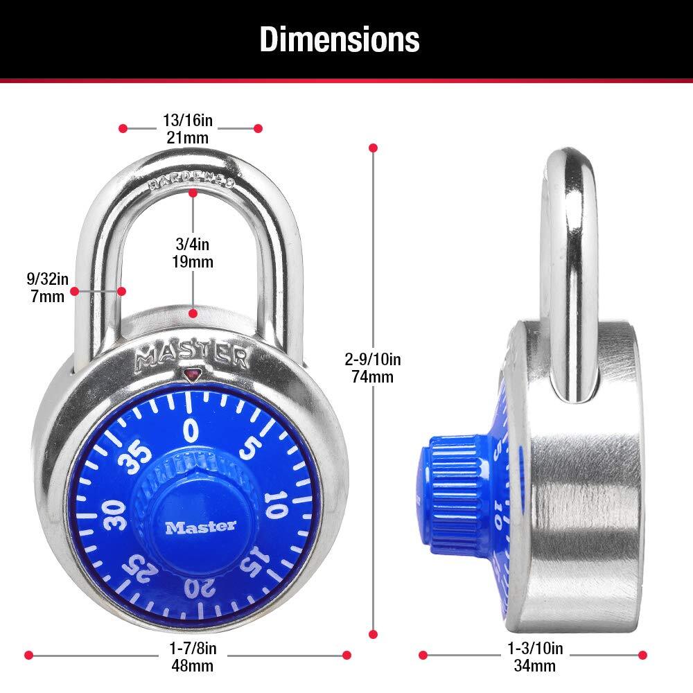 Master Lock 1505D Locker Lock Combination Padlock Durable Keyless Security