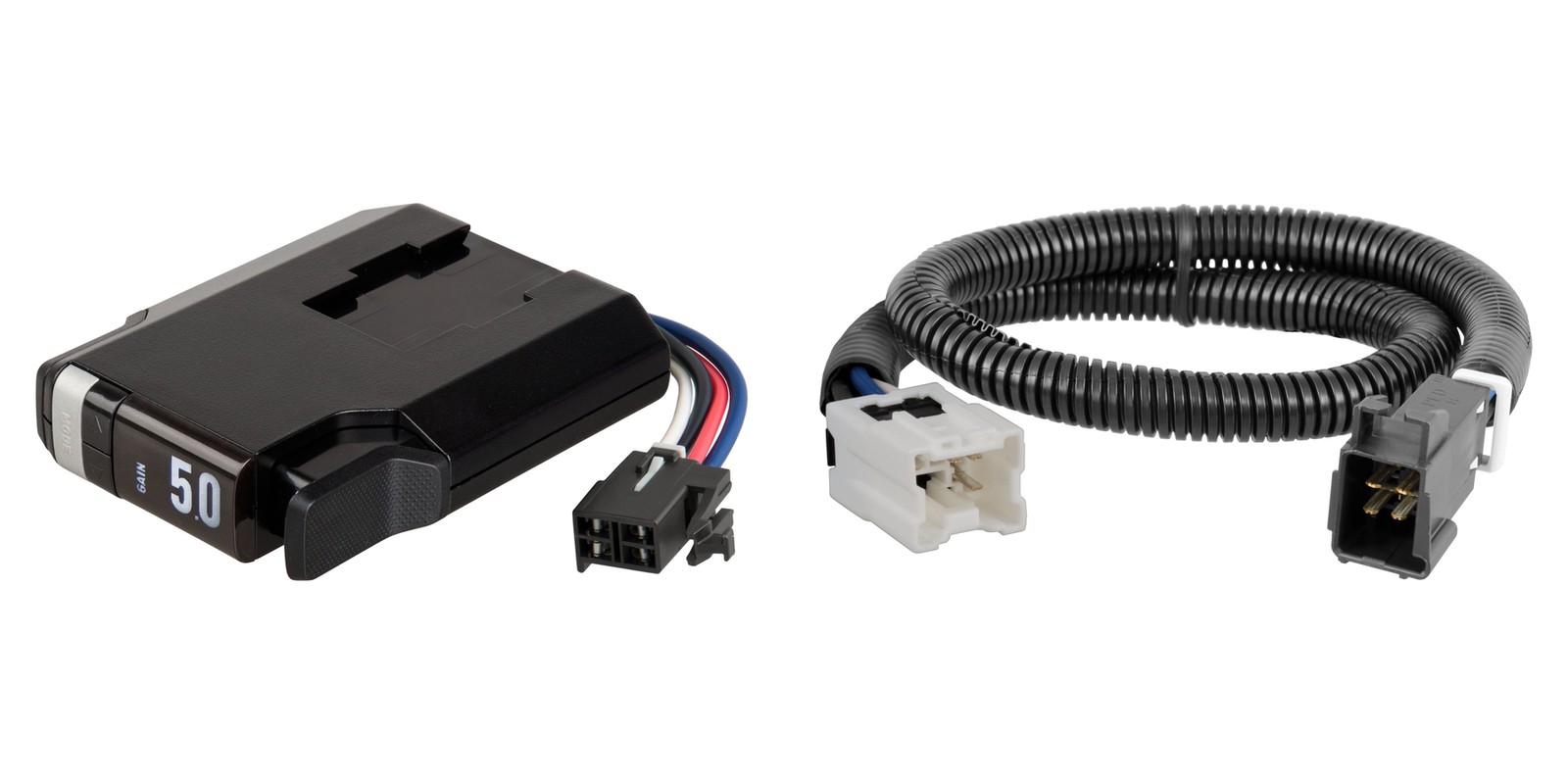 CURT Triflex Next Trailer Brake Controller & Vehicle Wiring Harness 51146 51382