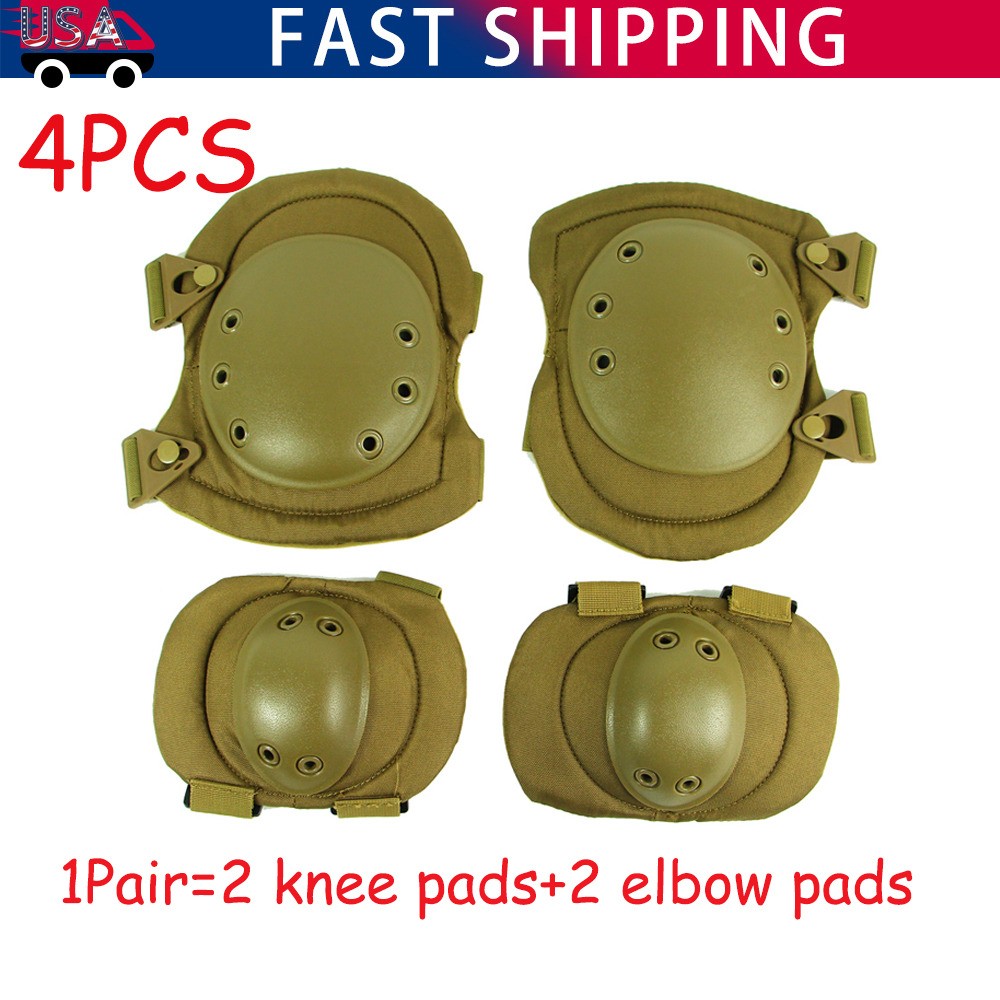 Tactical Knee and Elbow Pads Outdoor Sports Mountain Bike Motorcycle Knee Pads