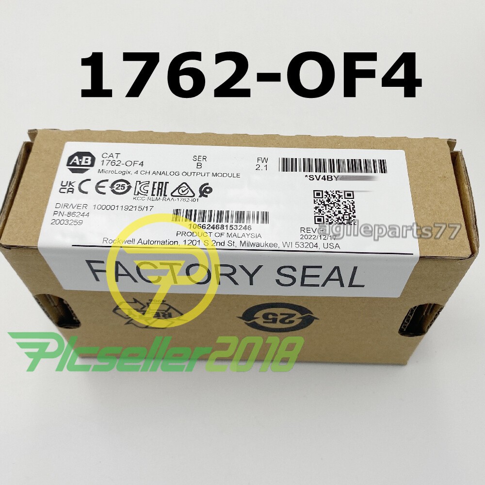Sealed 1762-OF4 Allen-Bradley MicroLogix 4CH Analog OUTPUT Module 1762OF4 TX