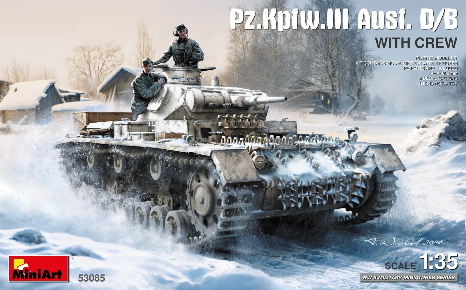 MiniArt 53085 Pz.Kpfw.III Ausf. D/B with Crew 1/35