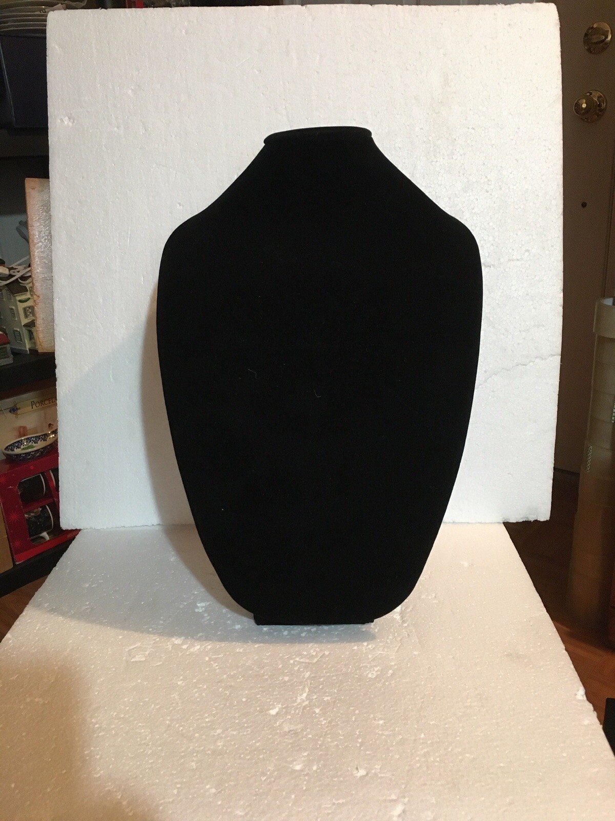 DARICE 15" FORM JEWELRY DISPLAY STAND w/ BLACK VELVET