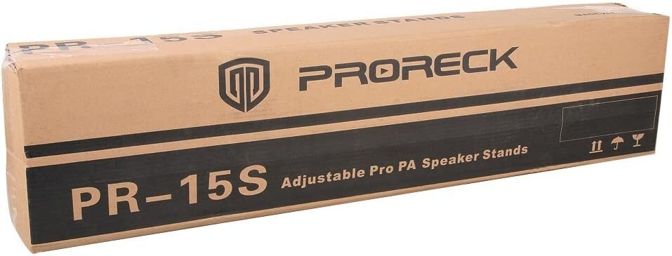 PRORECK PR-15 Tripod Stands Pair for Dj/PA Speaker System Adjustable Height