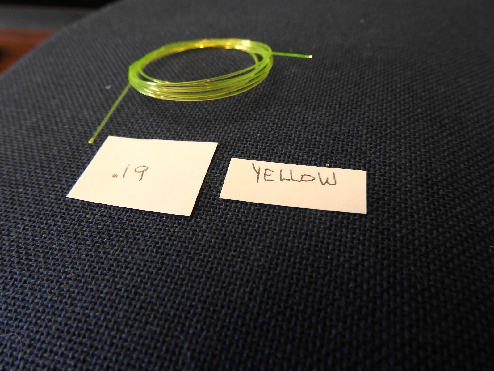 FIBER OPTICS, .019 , YELLOW