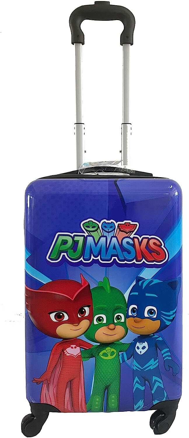PJ Masks Kids Carry On Luggage 20" Hard-Side Travel Suitcase With Wheels New