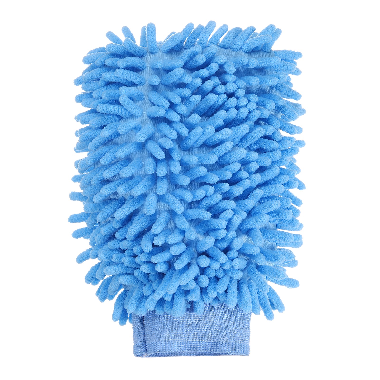Chenille Microfiber Car Wash Mitt 9.8"x7.9" Wash Gloves Light Blue