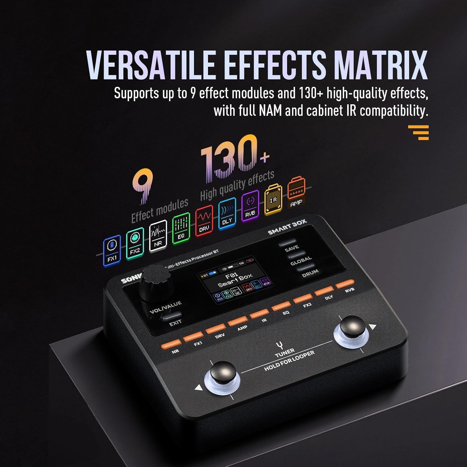 Sonicake SmartBox QME-20 Compact Multi-Effects Pedal