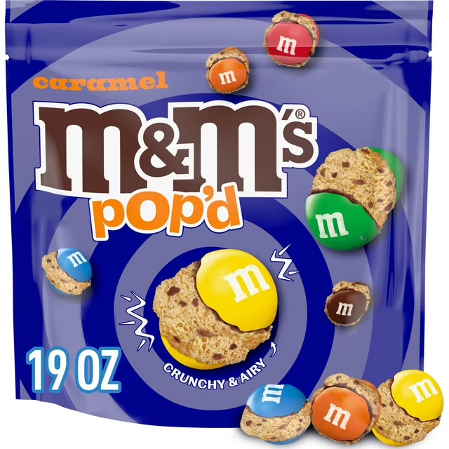 M&M'S Pop'd Caramel Chocolate Crunchy Candy, 19 Ounce FREE SHIPPING