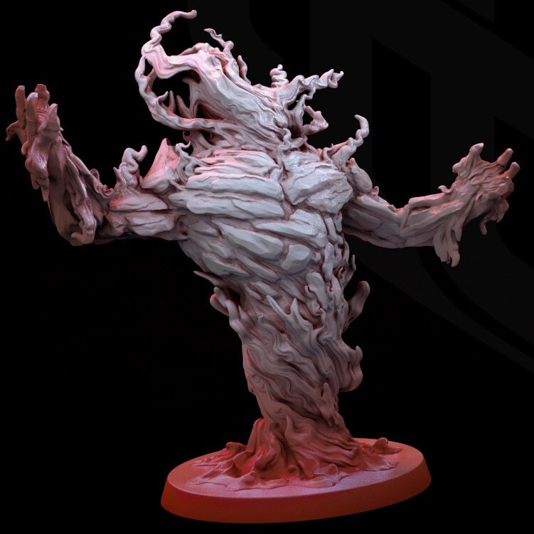 Lesser Fire Elemental  32mm Scale 40k Legion Terrain Scenery Tabletop Miniatures