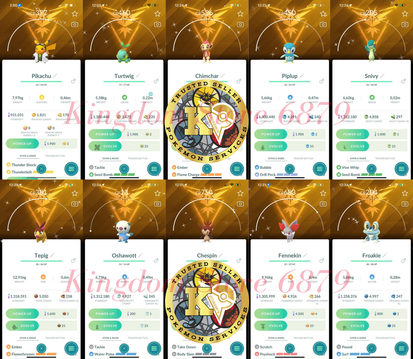 Pokémon —GO— Shiny 10th Anniversary Edition —Team Instinct Background—Digital♻️