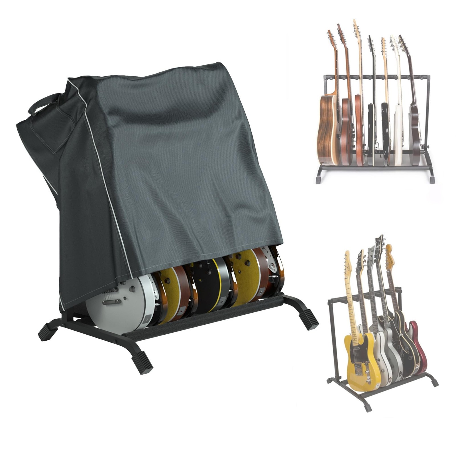 Universal Guitar Stand Cover, Heavy-Duty Water-Resistant Dust Cover with Brea...