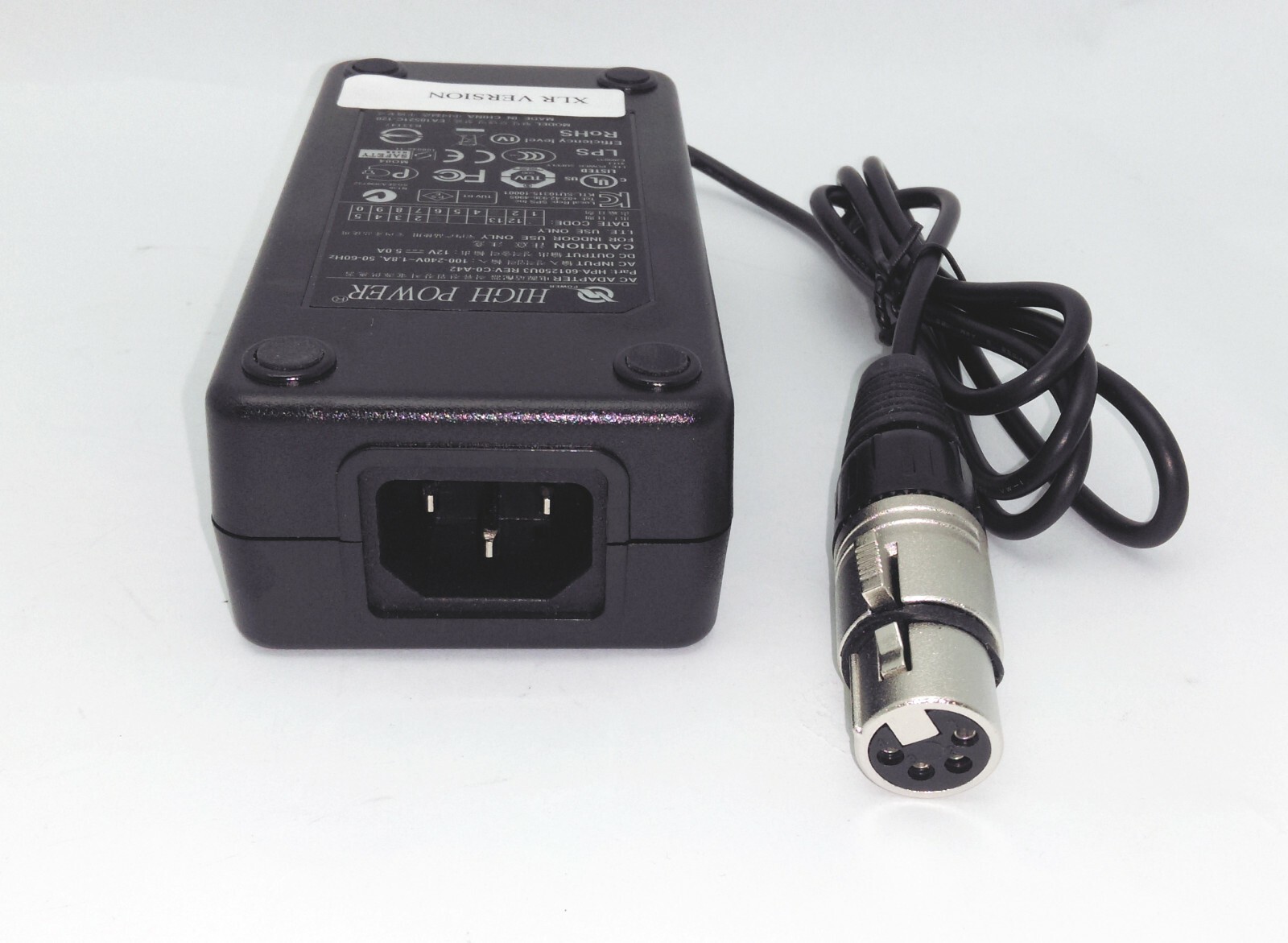 New Energy Efficient Video Audio Pro Video XLR 4-PIN AC to 12V 5A Power Adapter