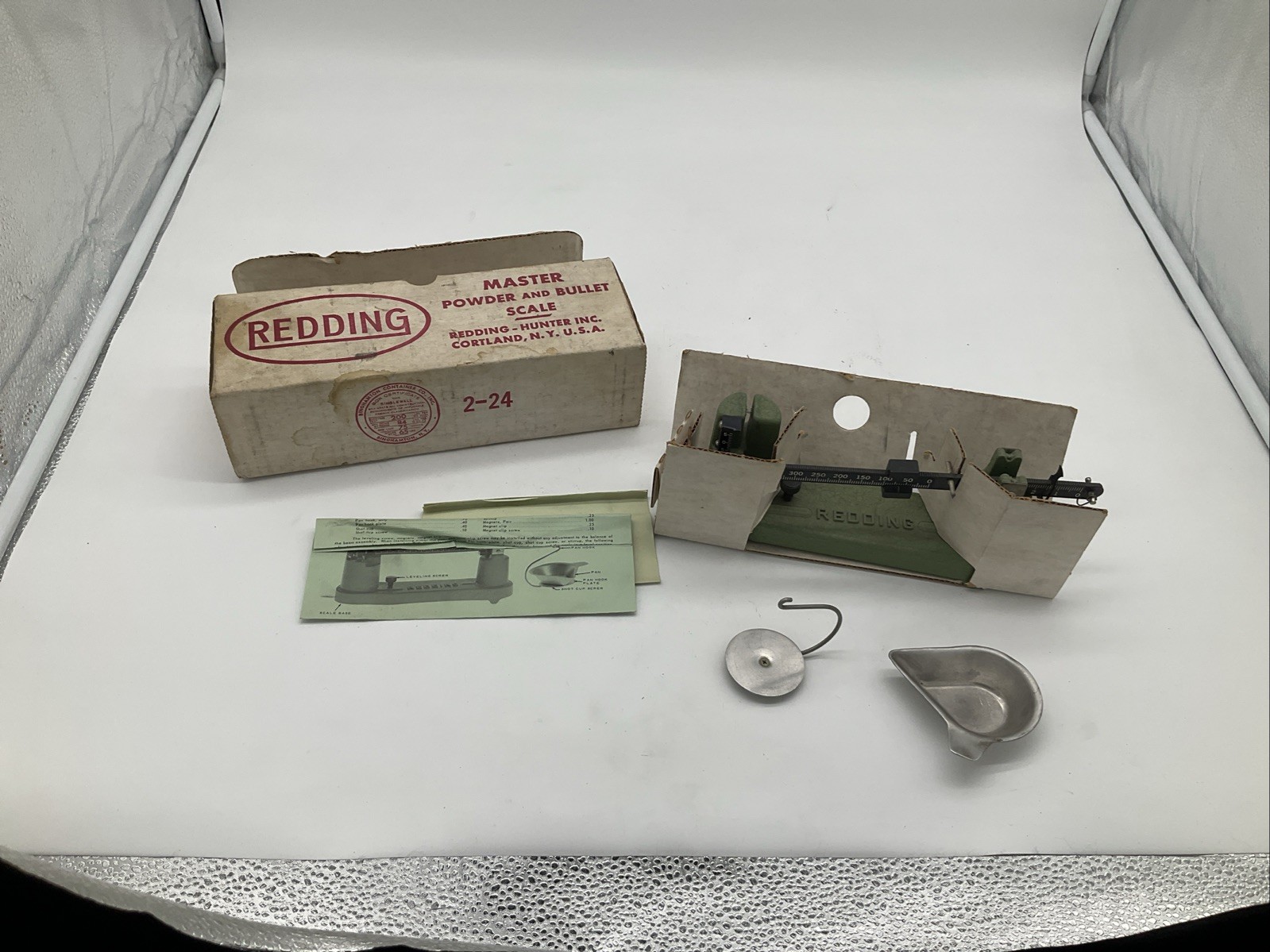 Vintage Redding Master Powder & Bullet Scale Model #2 With Original Box