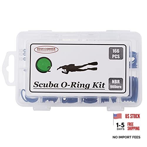 166 Pieces Scuba O-Ring Kit Scuba Diving Rubber Orings, for Nitrile Rubber
