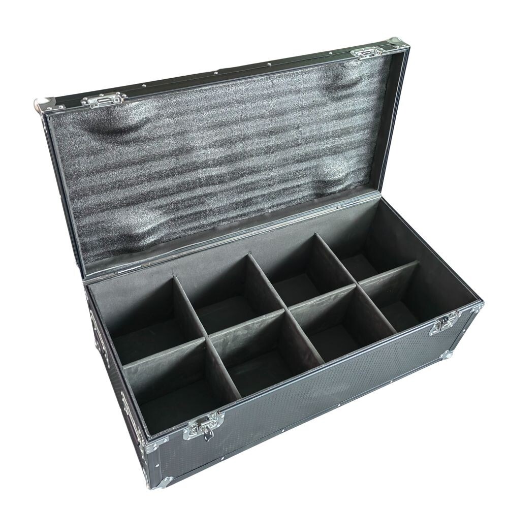 Flight Case with Wheels Pack 8pcs Indoor LED Par Light Empty Road Case US Stock