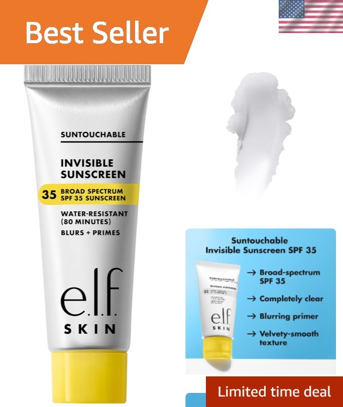 SKIN Suntouchable Invisible SPF 35 Gel Sunscreen & Makeup Primer - , 0.3oz