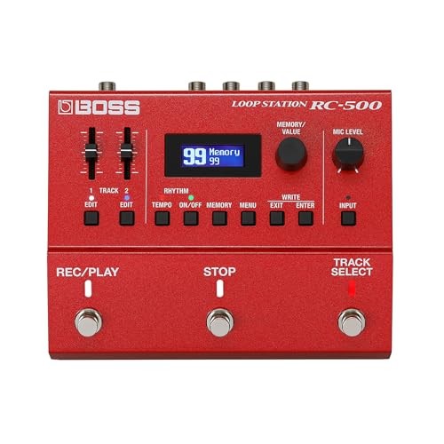 BOSS RC-500 Loop Station 2-Track Stereo Looper Pedal XLR Mic 13 Hours MIDI New