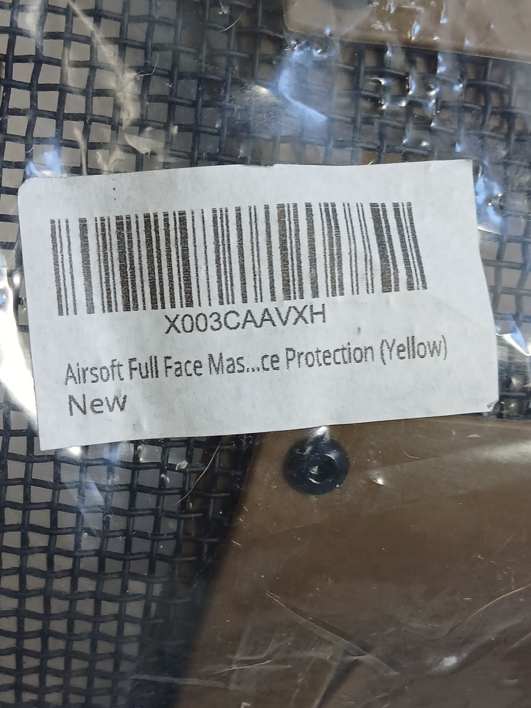 AirSoft Mask Paintball Airsoft Protective Goggle Full Face Mask System Yellow/Gr
